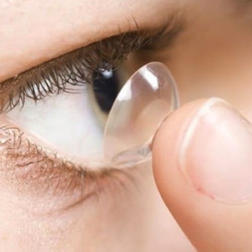 Wearing contact lenses